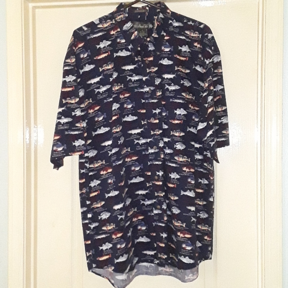 Knights Of Round Table Fish Button Down Shirt